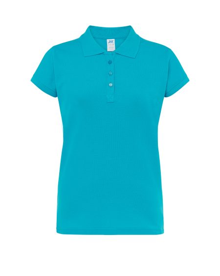 Koszulka Polo JHK damska TURQUOISE